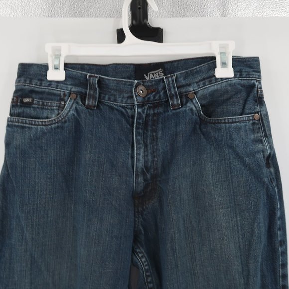 Men's Vans Dark Denim Jeans Straight Leg Size 30 x 30 - Picture 3 of 8